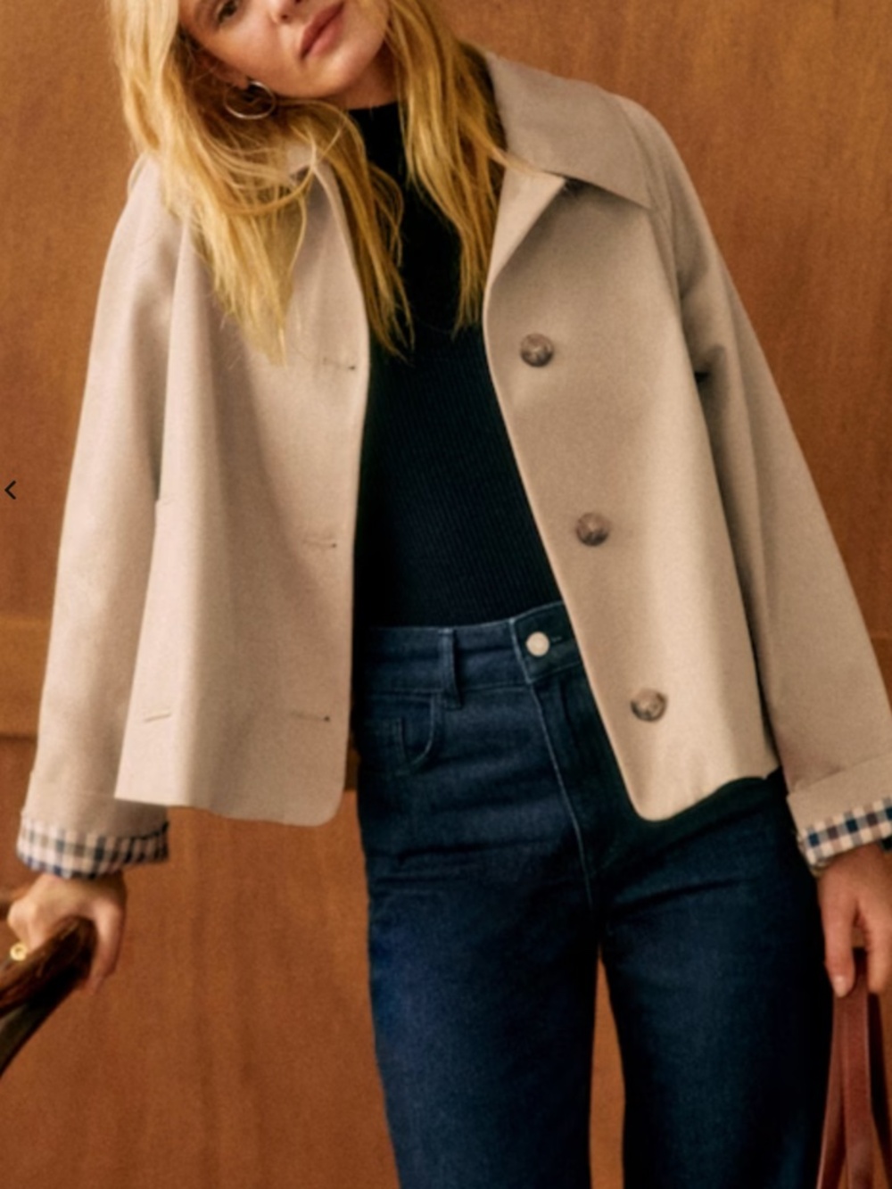 Sezane | Jacket | Bobby Jacket | Light Beige - Picture 3 of 10